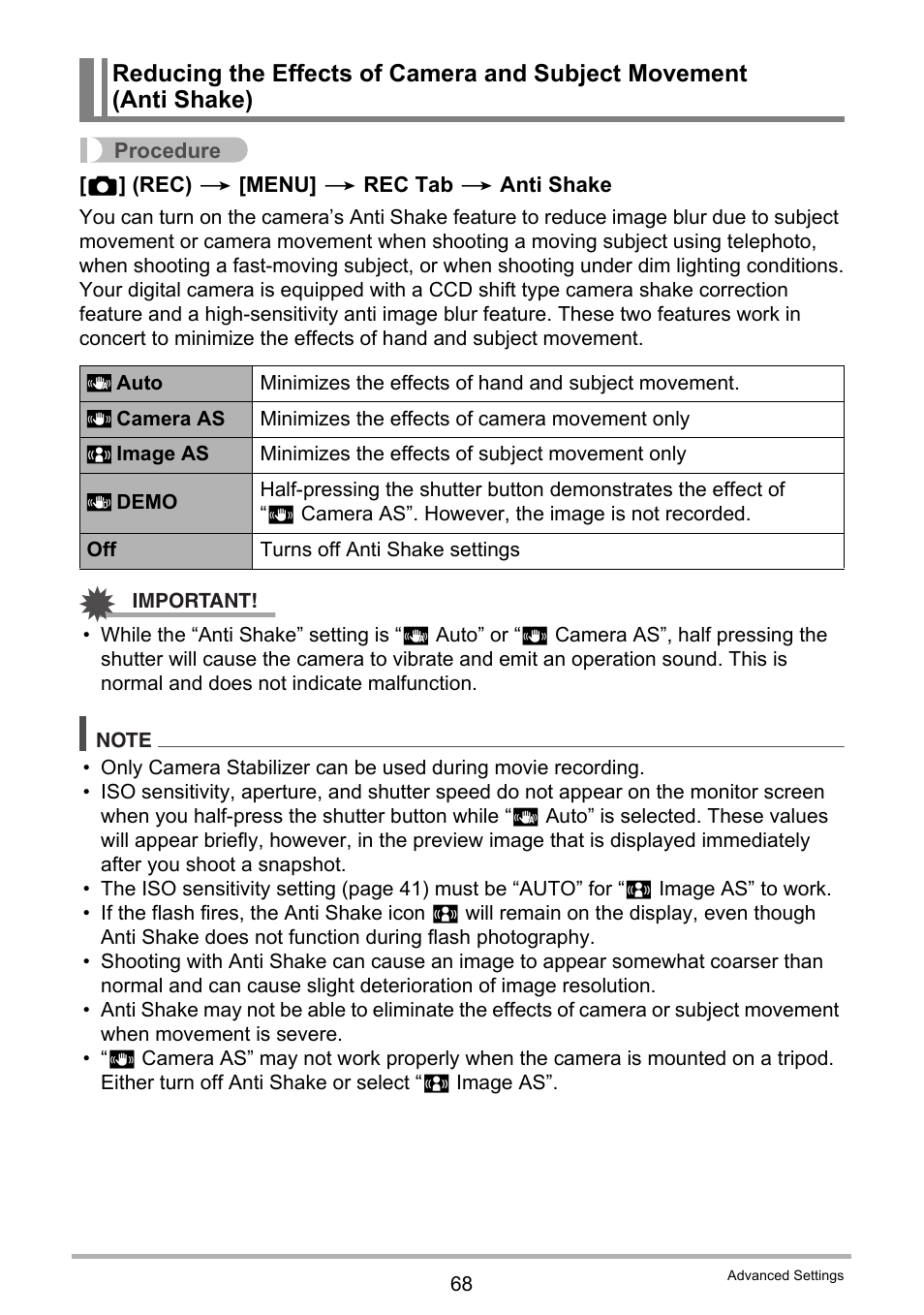 Casio EX-Z300 User Manual | Page 68 / 170