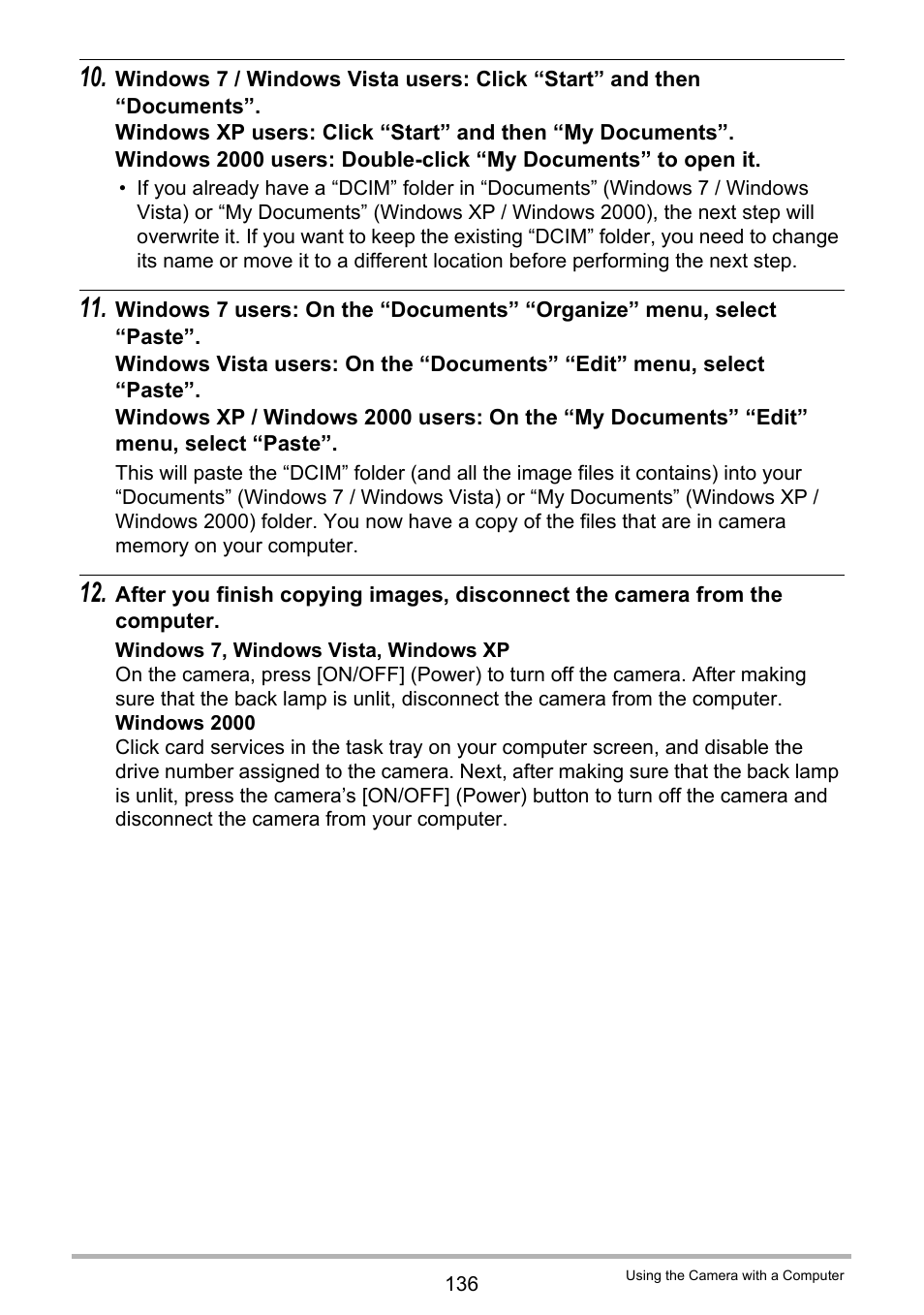 Casio EX-ZR10  EN User Manual | Page 136 / 199