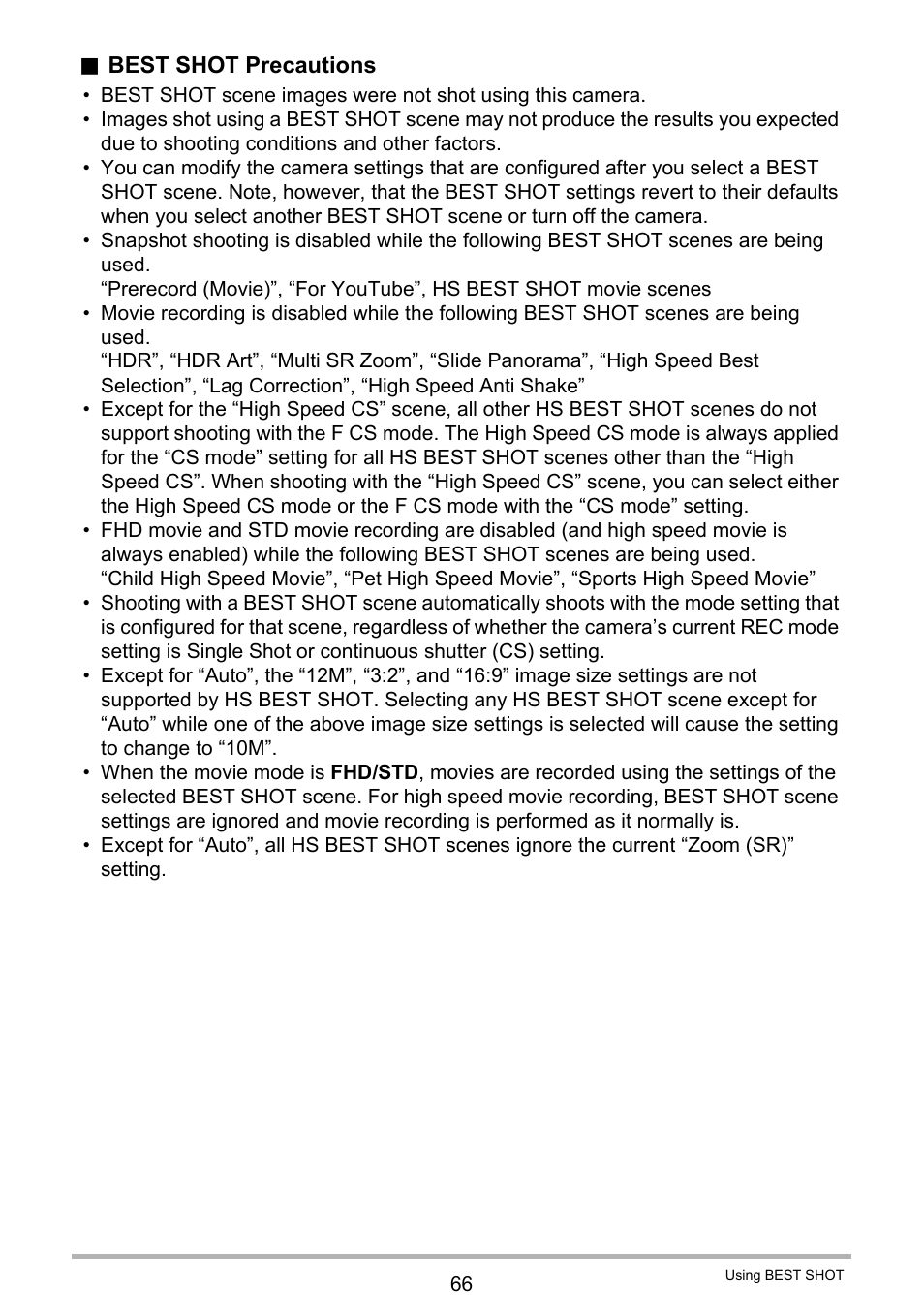 Casio EX-ZR10  EN User Manual | Page 66 / 199