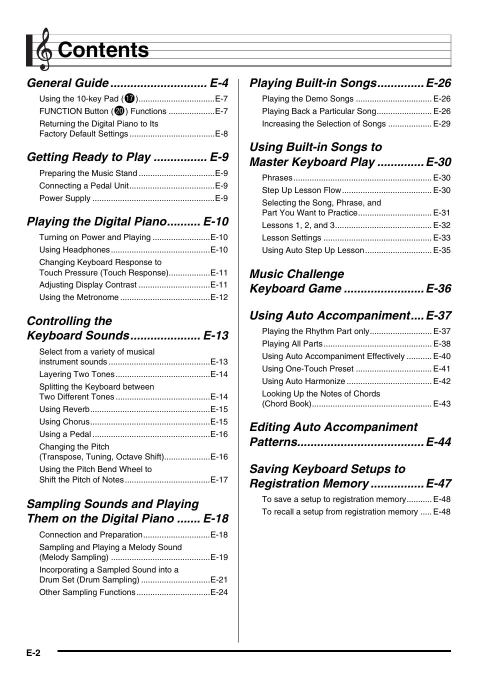 Casio CDP-220R User Manual | Page 4 / 80
