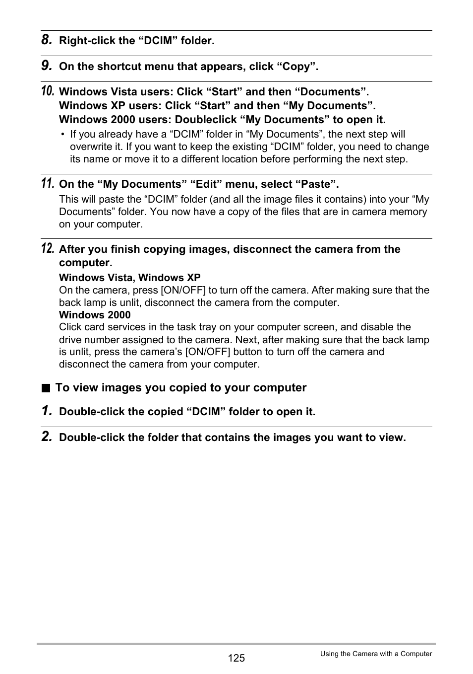 Casio EX-Z280 User Manual | Page 125 / 194