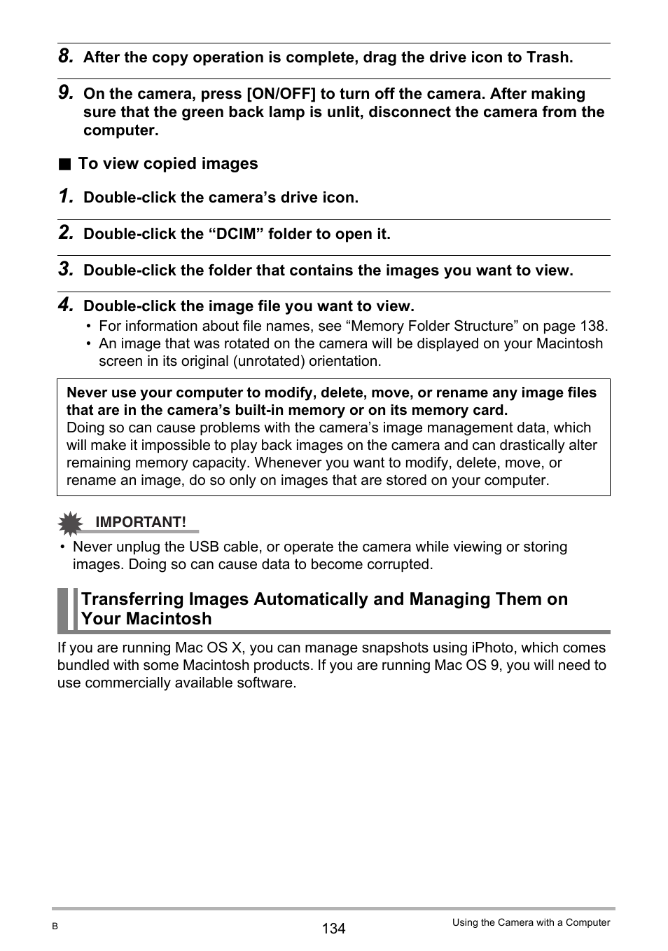 Casio EX-Z280 User Manual | Page 134 / 194