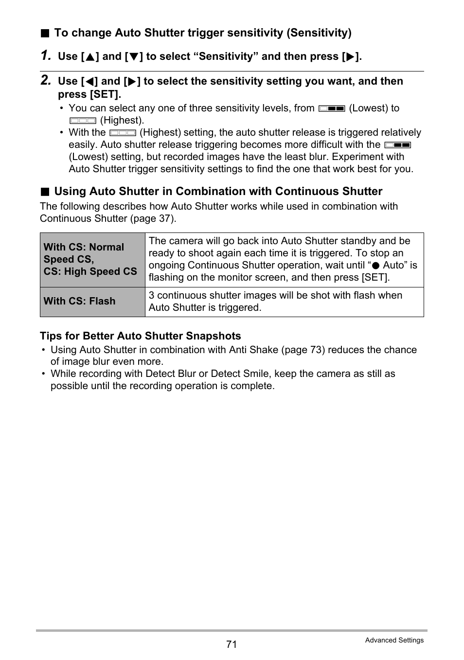 71 for mor | Casio EX-Z280 User Manual | Page 71 / 194