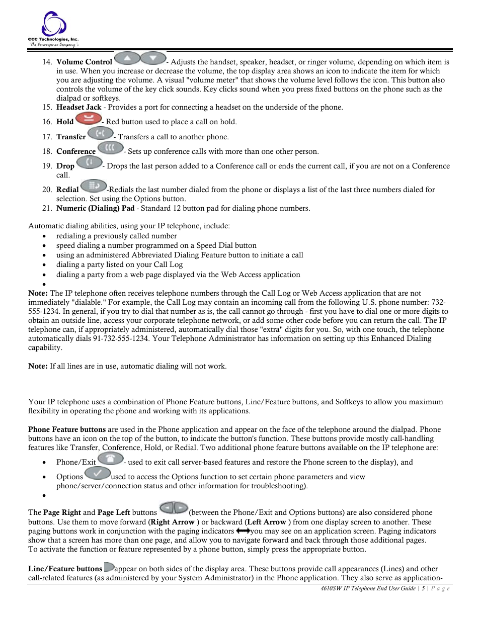 Navigating application screens | Avaya 4610SW User Manual | Page 5 / 24