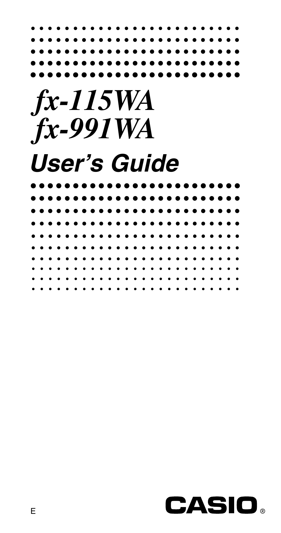 Casio FX-115WA User Manual | 38 pages