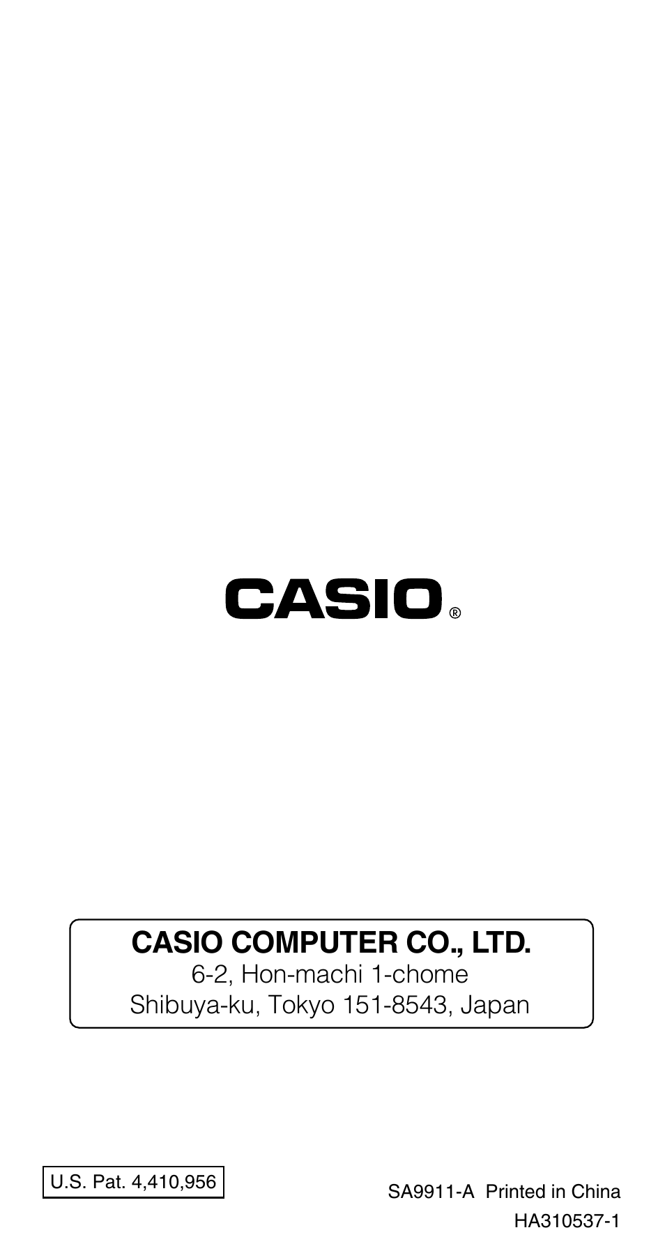 Casio computer co., ltd | Casio FX-115WA User Manual | Page 38 / 38