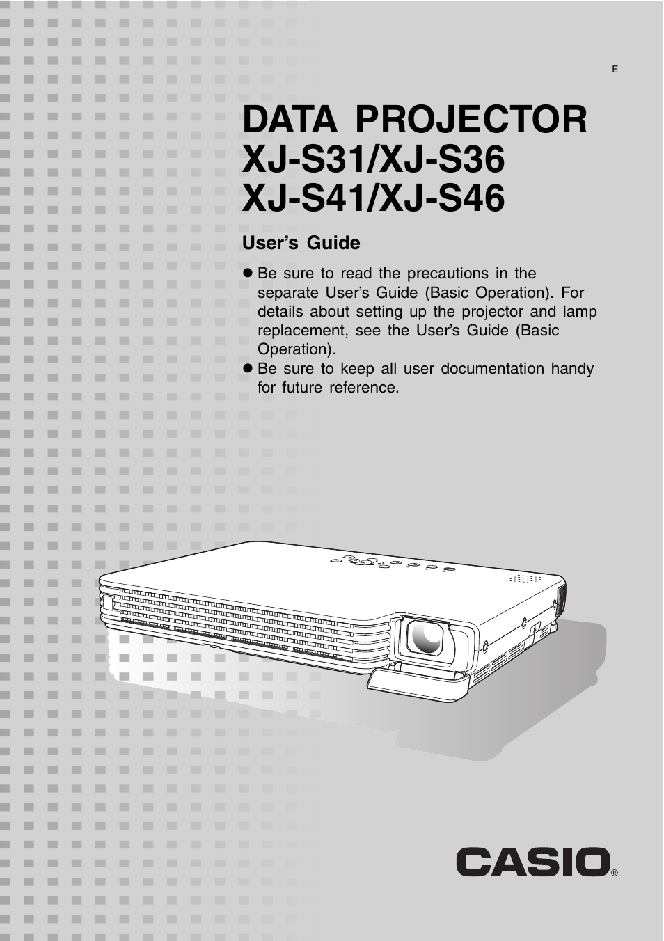 Casio XJ-S31 User Manual | 34 pages