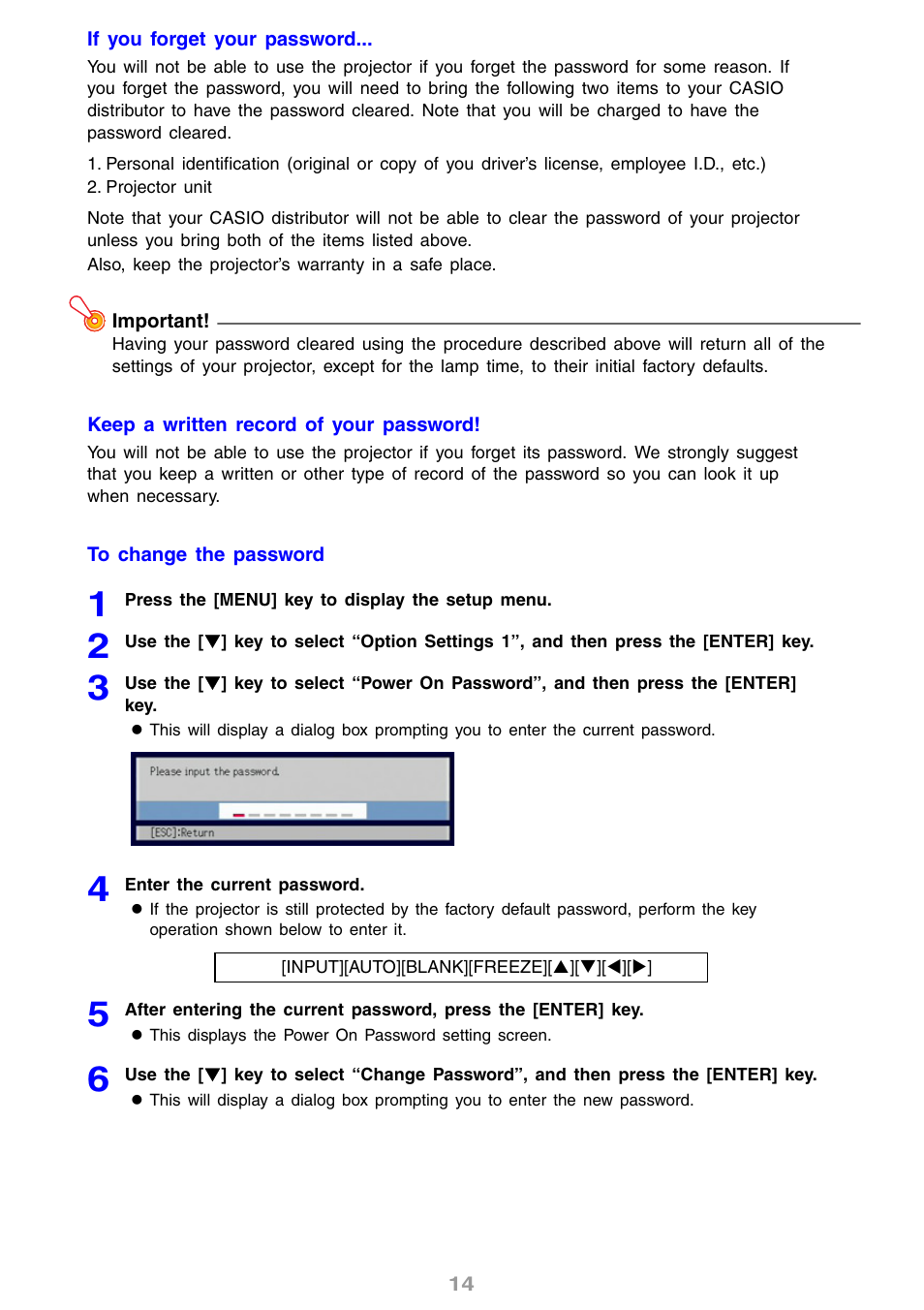 Casio XJ-S31 User Manual | Page 14 / 34