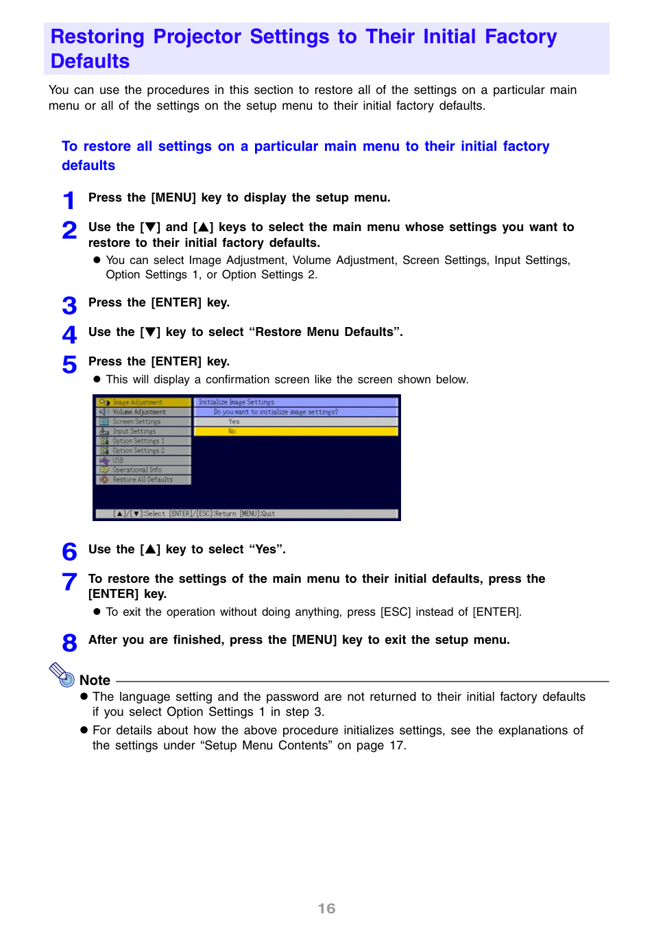 Casio XJ-S31 User Manual | Page 16 / 34