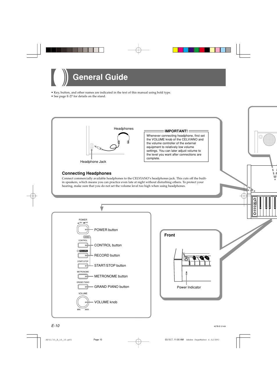 General guide | Casio CELVIANO AP-33V User Manual | Page 14 / 50