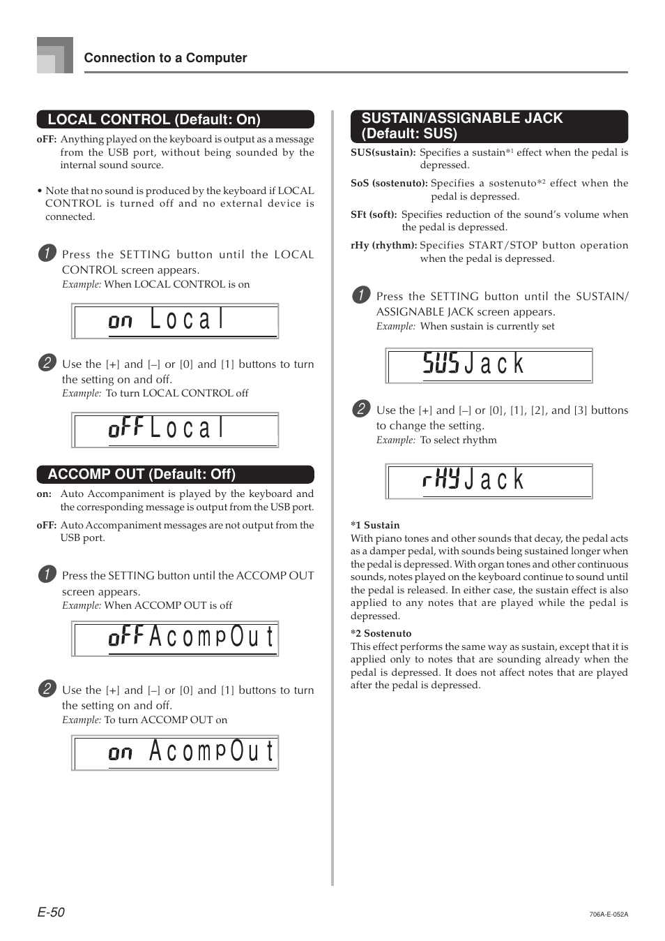 J a c k, A c o m | Casio CTK800ES1A User Manual | Page 52 / 69