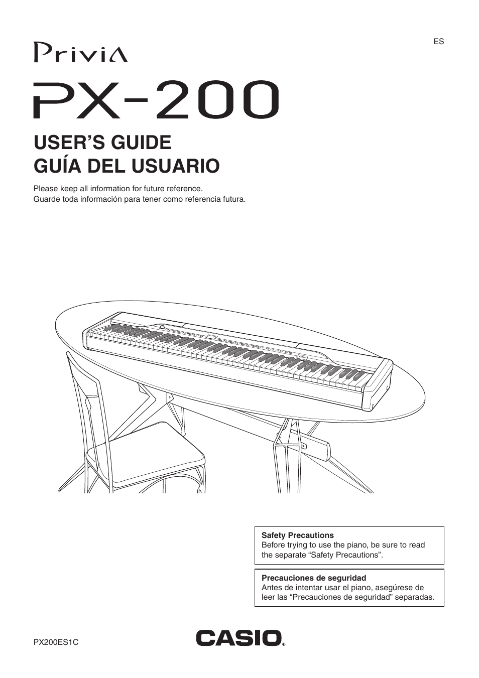 Casio PX200 User Manual | 50 pages