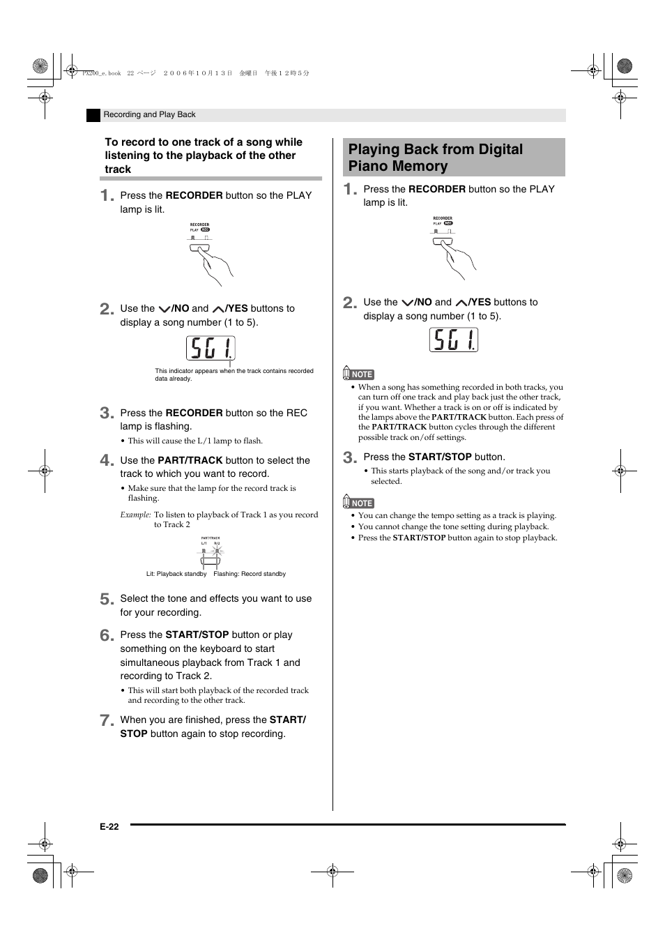 Casio PX200 User Manual | Page 24 / 50