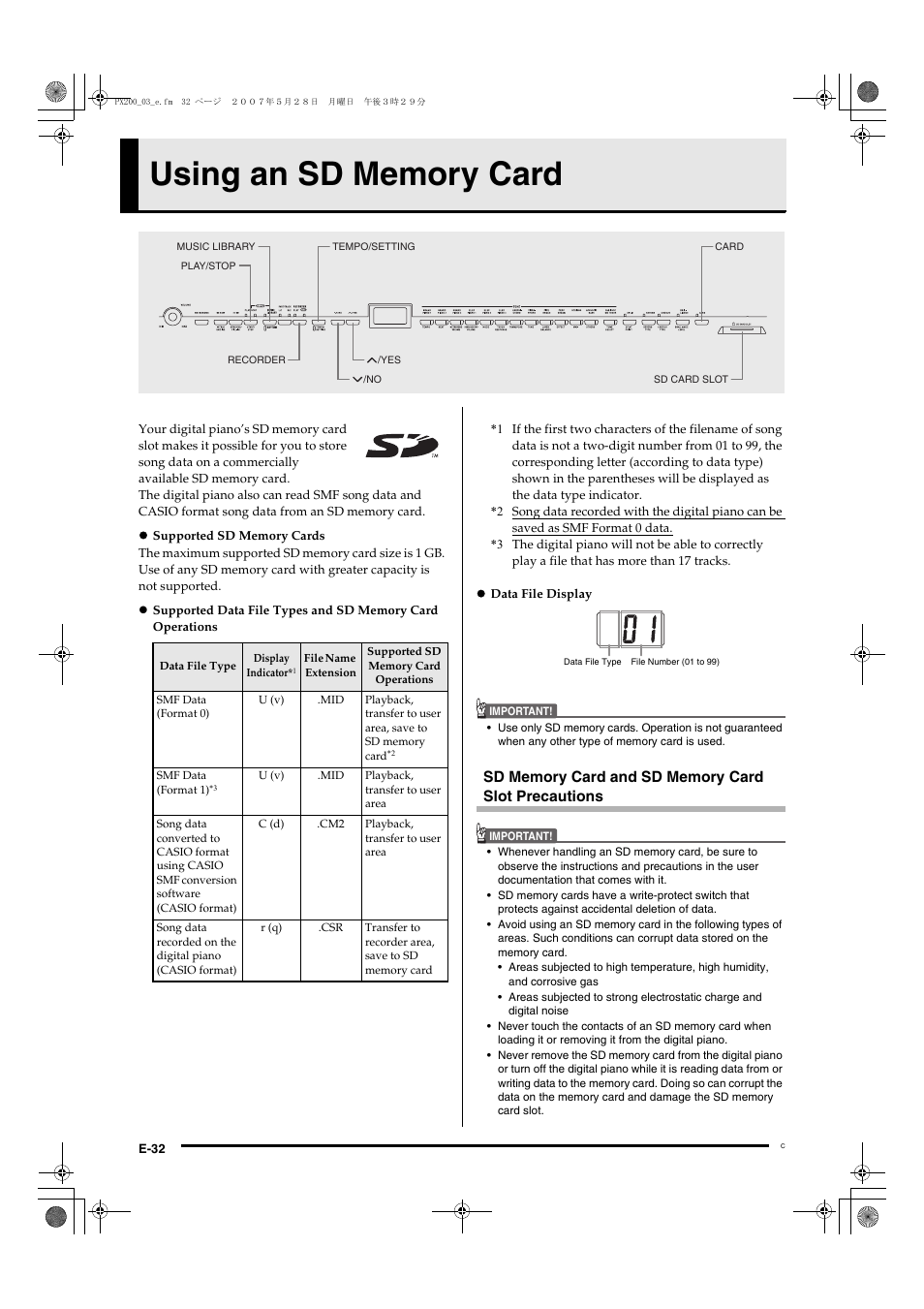 Casio PX200 User Manual | Page 34 / 50