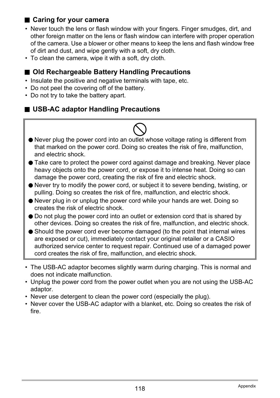 Casio EXILIM EX-Z88 User Manual | Page 118 / 139
