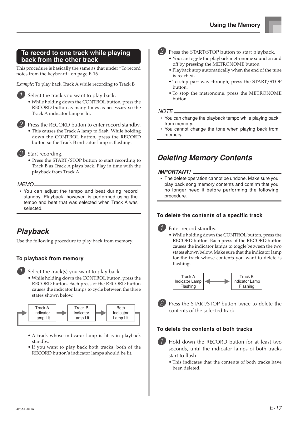 Playback | Casio AP-24 User Manual | Page 21 / 36