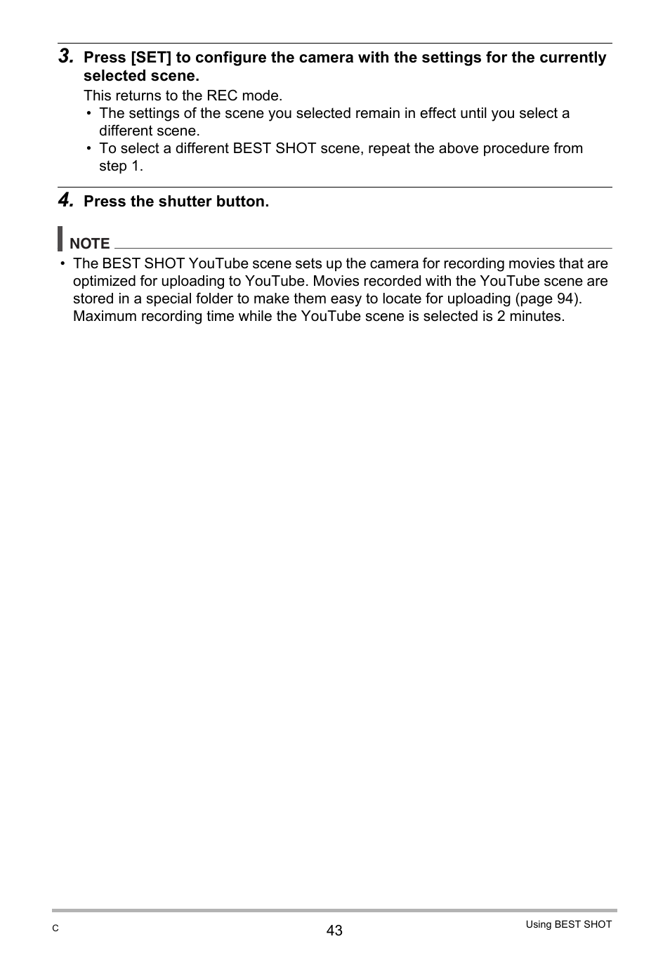 Casio EXILIM K1190PCM1DMX User Manual | Page 43 / 139
