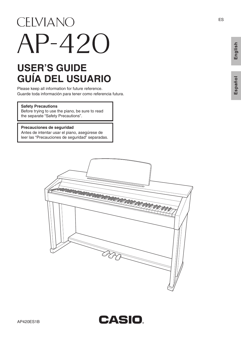 Casio AP420ES1B User Manual | 46 pages