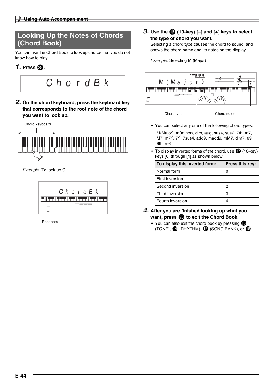 Casio WK225 User Manual | Page 46 / 77