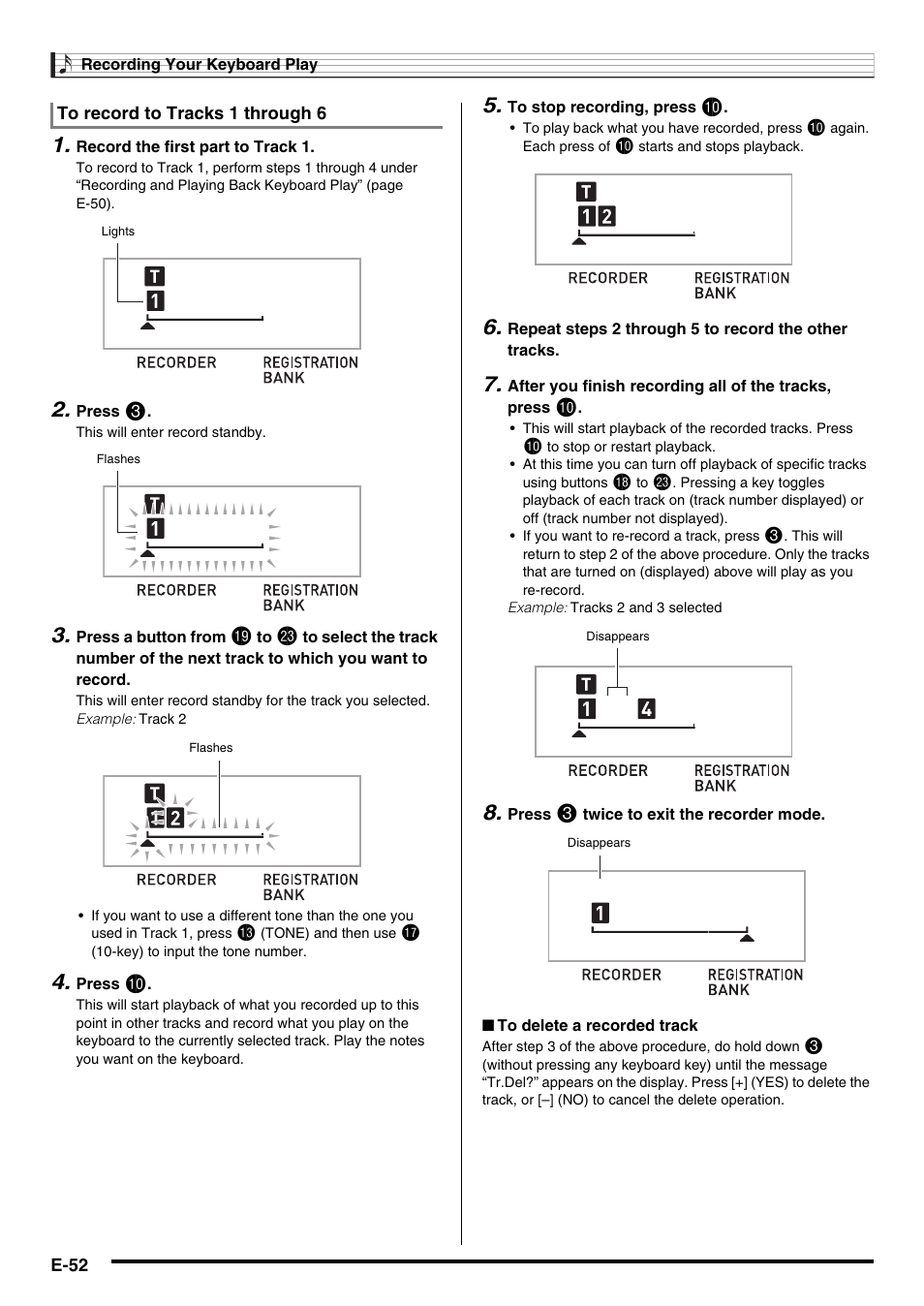 Casio WK225 User Manual | Page 54 / 77