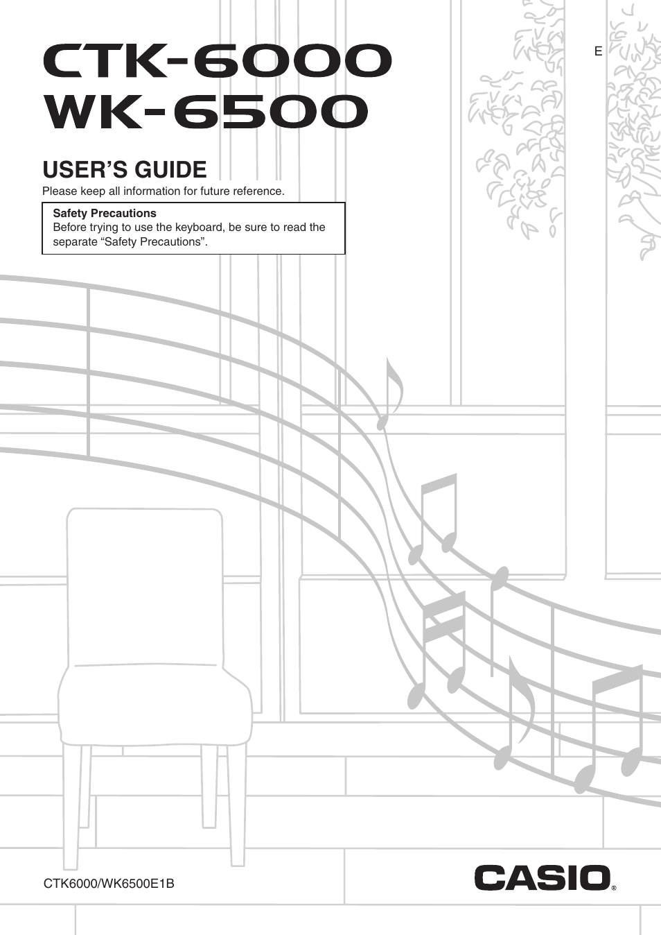 Casio WK6500E1B User Manual | 132 pages