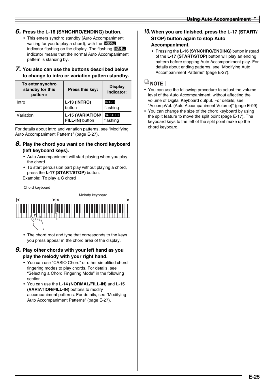 Casio WK6500E1B User Manual | Page 27 / 132