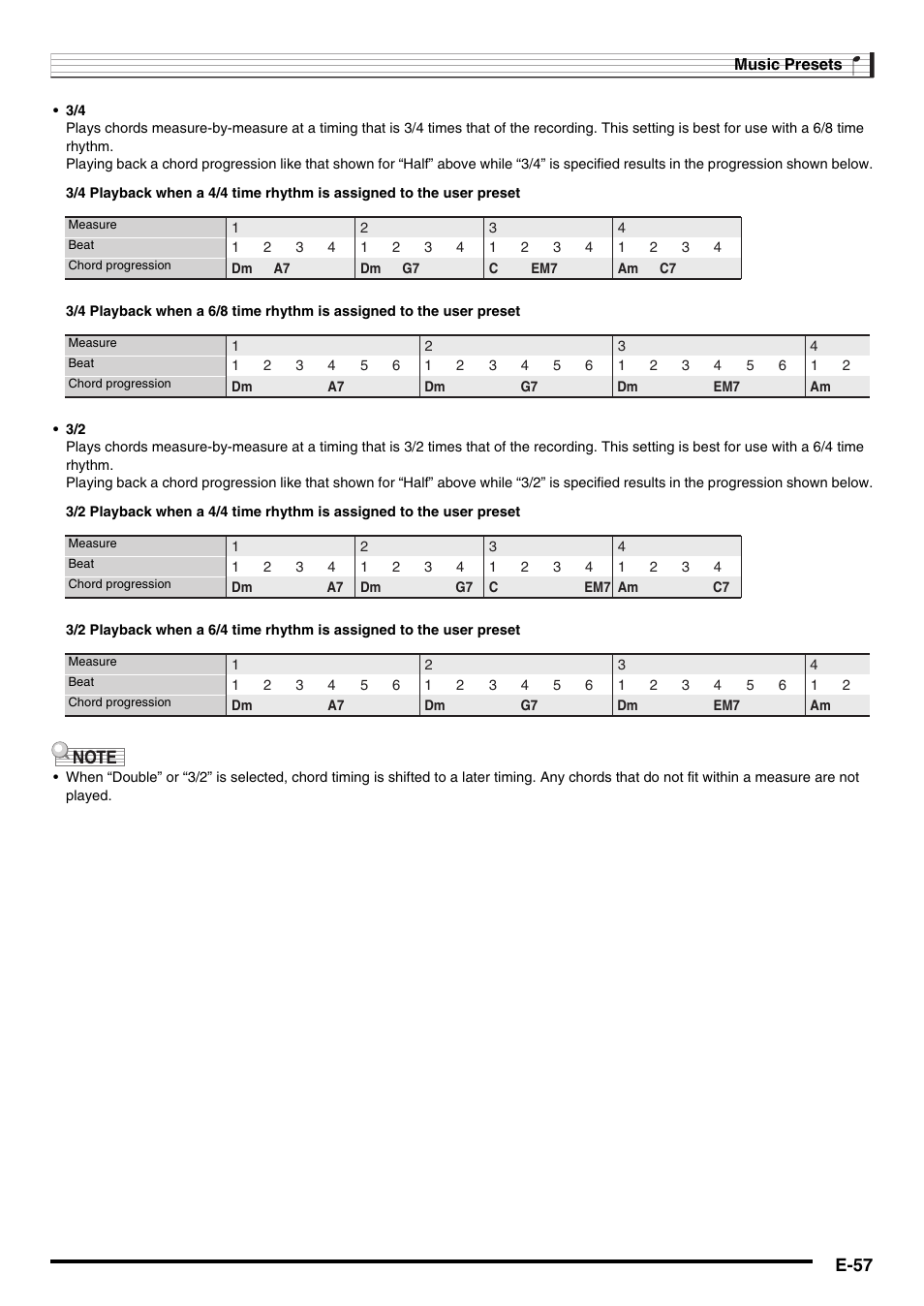 E-57 | Casio WK6500E1B User Manual | Page 59 / 132