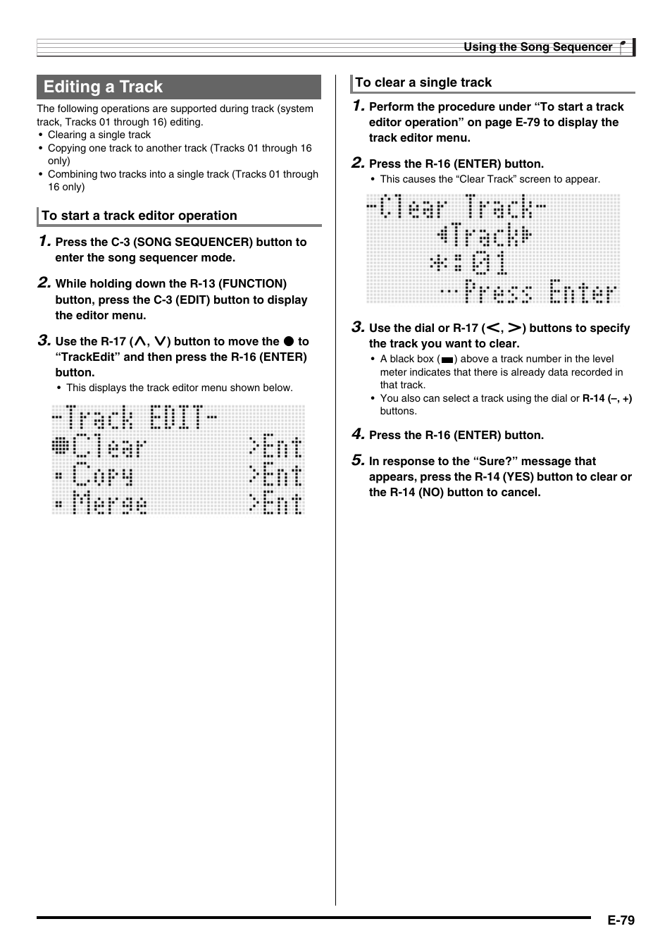 Editing a track | Casio WK6500E1B User Manual | Page 81 / 132