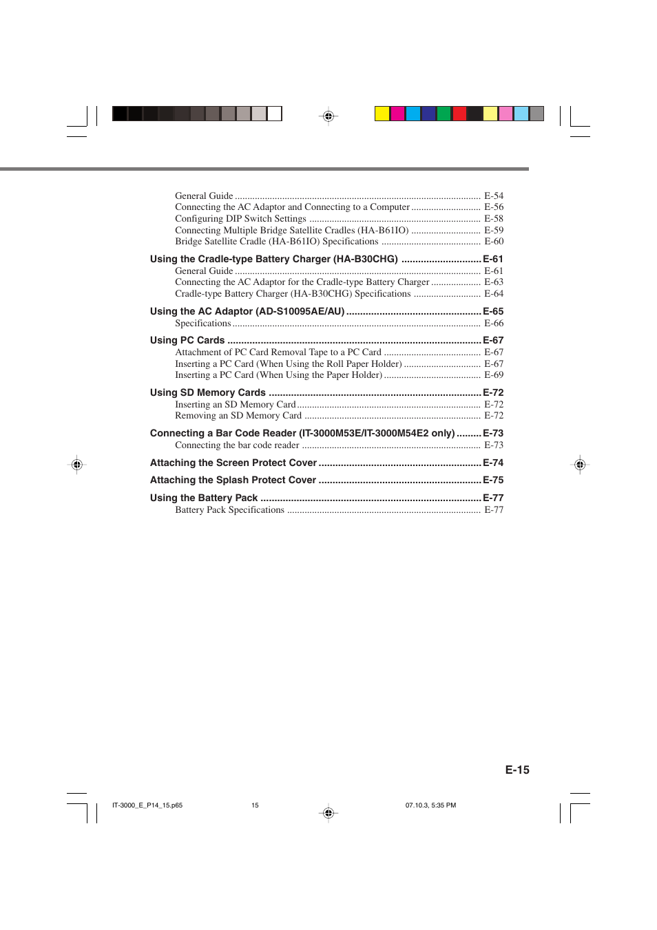 Casio IT-3000 User Manual | Page 17 / 79