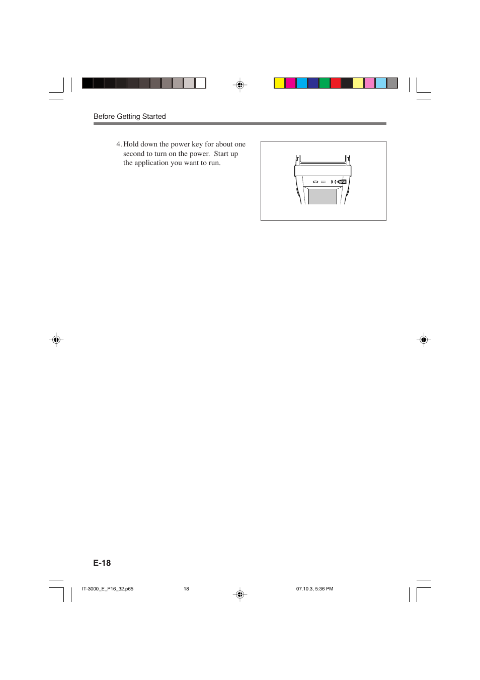 E-18 | Casio IT-3000 User Manual | Page 20 / 79