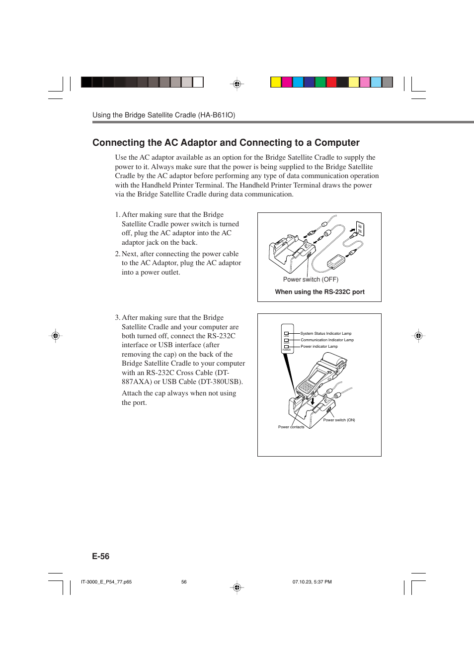 E-56 | Casio IT-3000 User Manual | Page 58 / 79