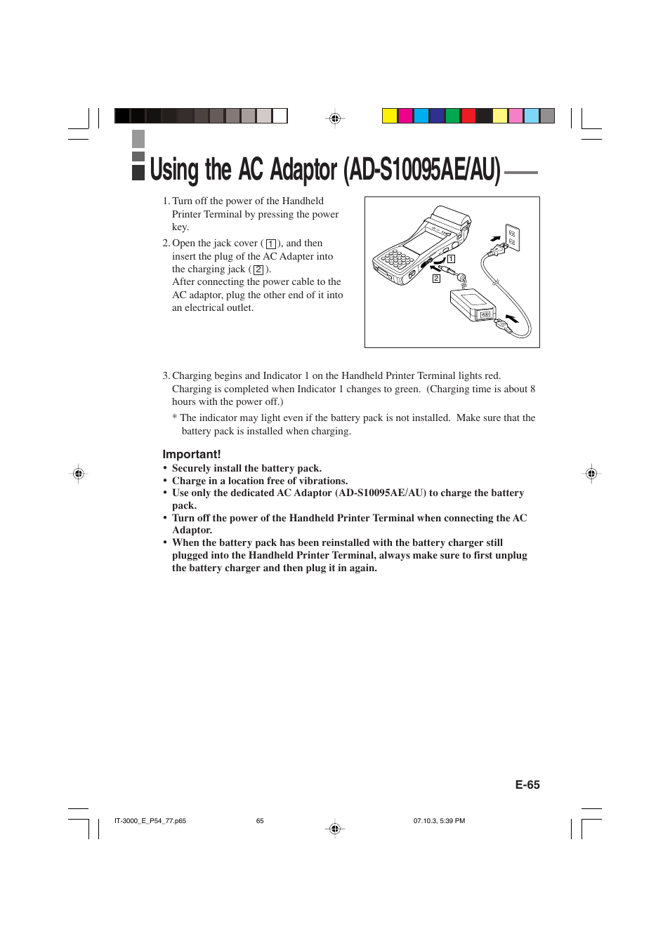 Casio IT-3000 User Manual | Page 67 / 79