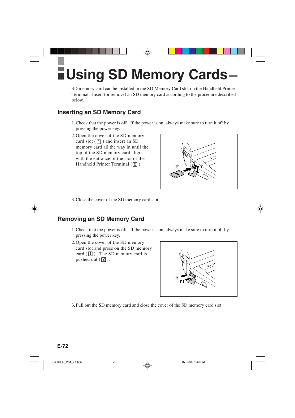 Casio IT-3000 User Manual | Page 74 / 79