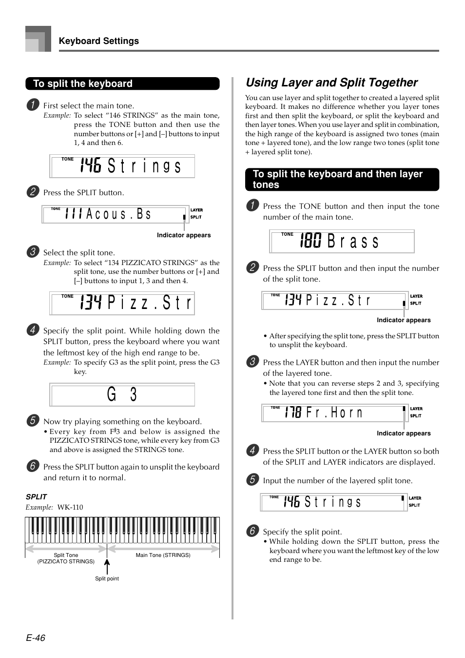 F r . h o r n | Casio WK110 User Manual | Page 48 / 71