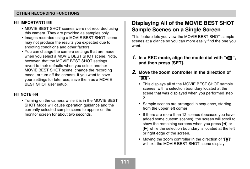 Casio EX-Z750 User Manual | Page 111 / 250