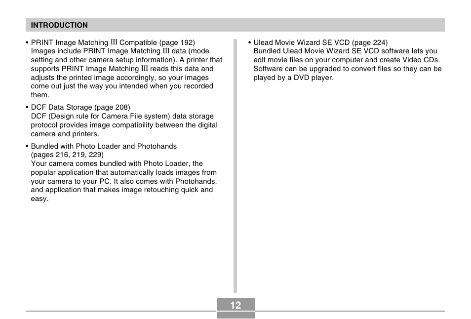 Casio EX-Z750 User Manual | Page 12 / 250