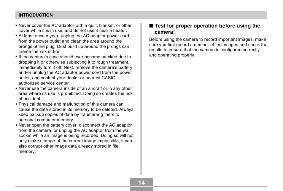 Casio EX-Z750 User Manual | Page 14 / 250