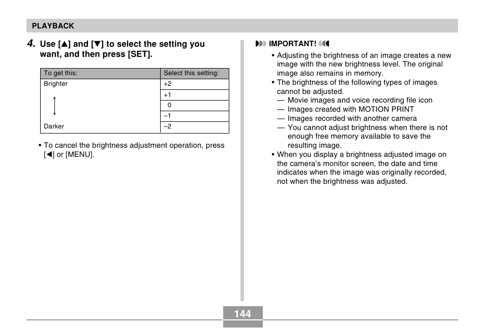 Casio EX-Z750 User Manual | Page 144 / 250