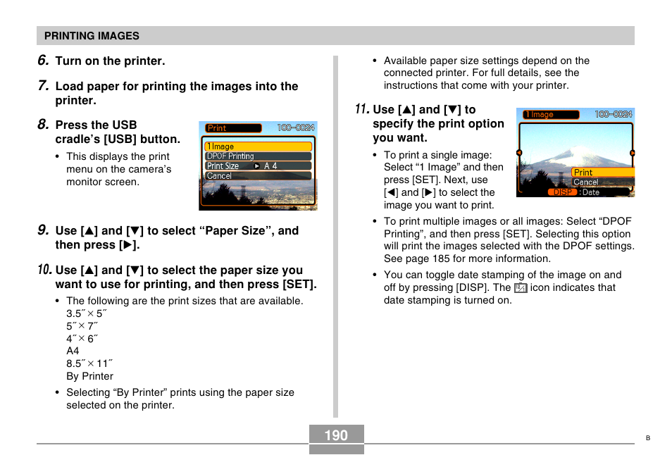 Casio EX-Z750 User Manual | Page 190 / 250