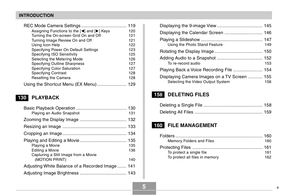 Casio EX-Z750 User Manual | Page 5 / 250