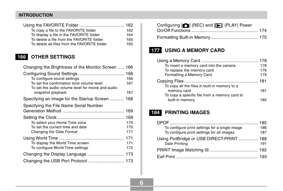 Casio EX-Z750 User Manual | Page 6 / 250