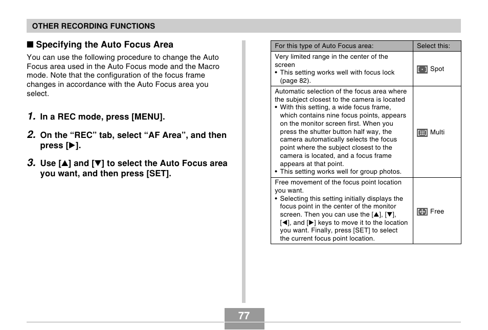 Casio EX-Z750 User Manual | Page 77 / 250