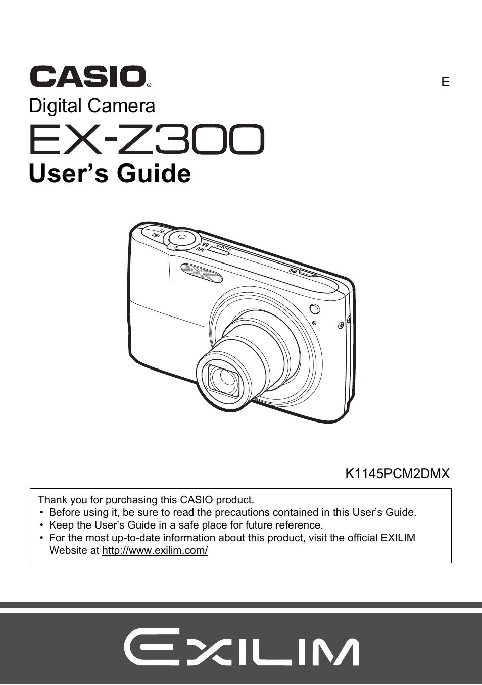 Casio EXILIM EX-Z300 User Manual | 170 pages