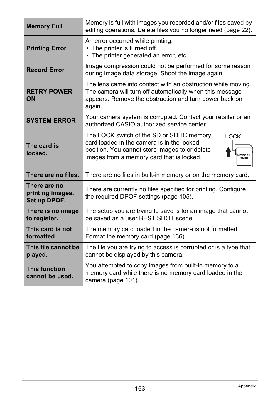 Casio EXILIM EX-Z300 User Manual | Page 163 / 170
