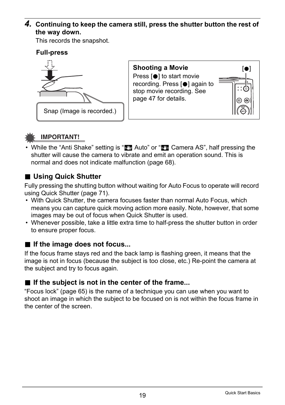 Casio EXILIM EX-Z300 User Manual | Page 19 / 170