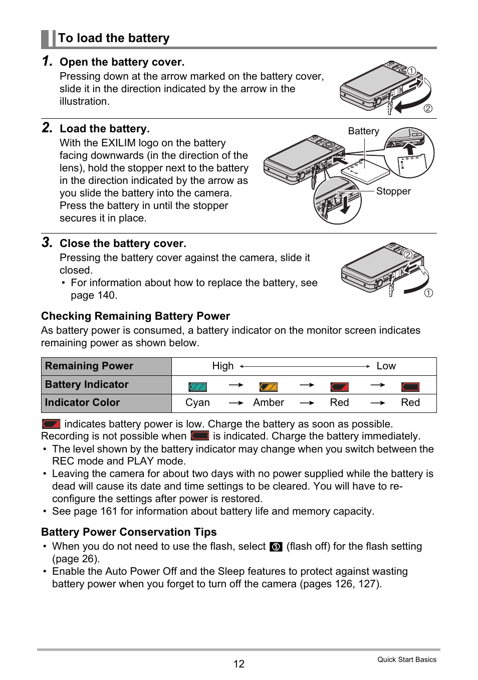 To load the battery | Casio EXILIM EX-Z21 User Manual | Page 12 / 163