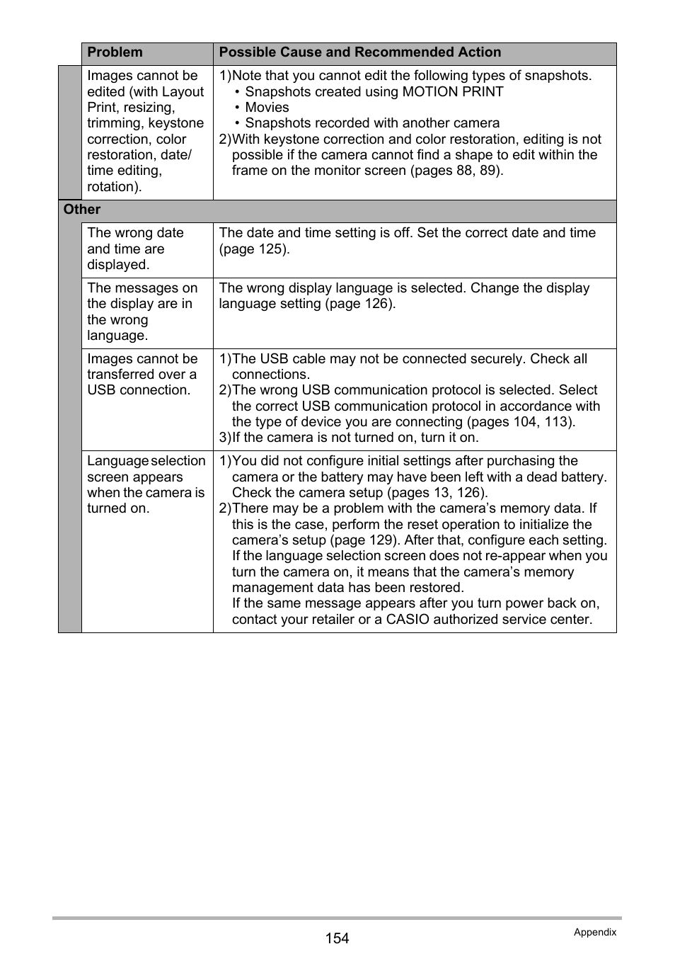 Casio EXILIM EX-Z21 User Manual | Page 154 / 163