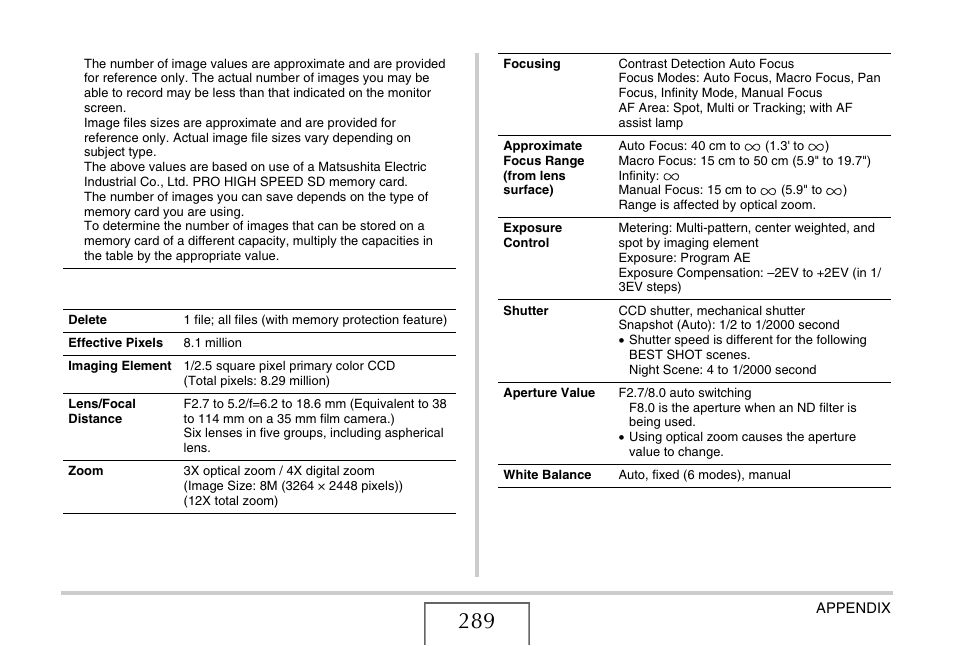 Casio EX-S880 User Manual | Page 289 / 293