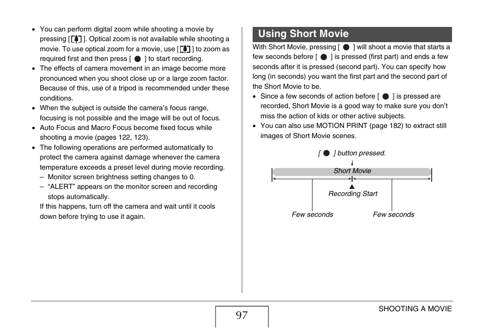 Using short movie | Casio EX-S880 User Manual | Page 97 / 293