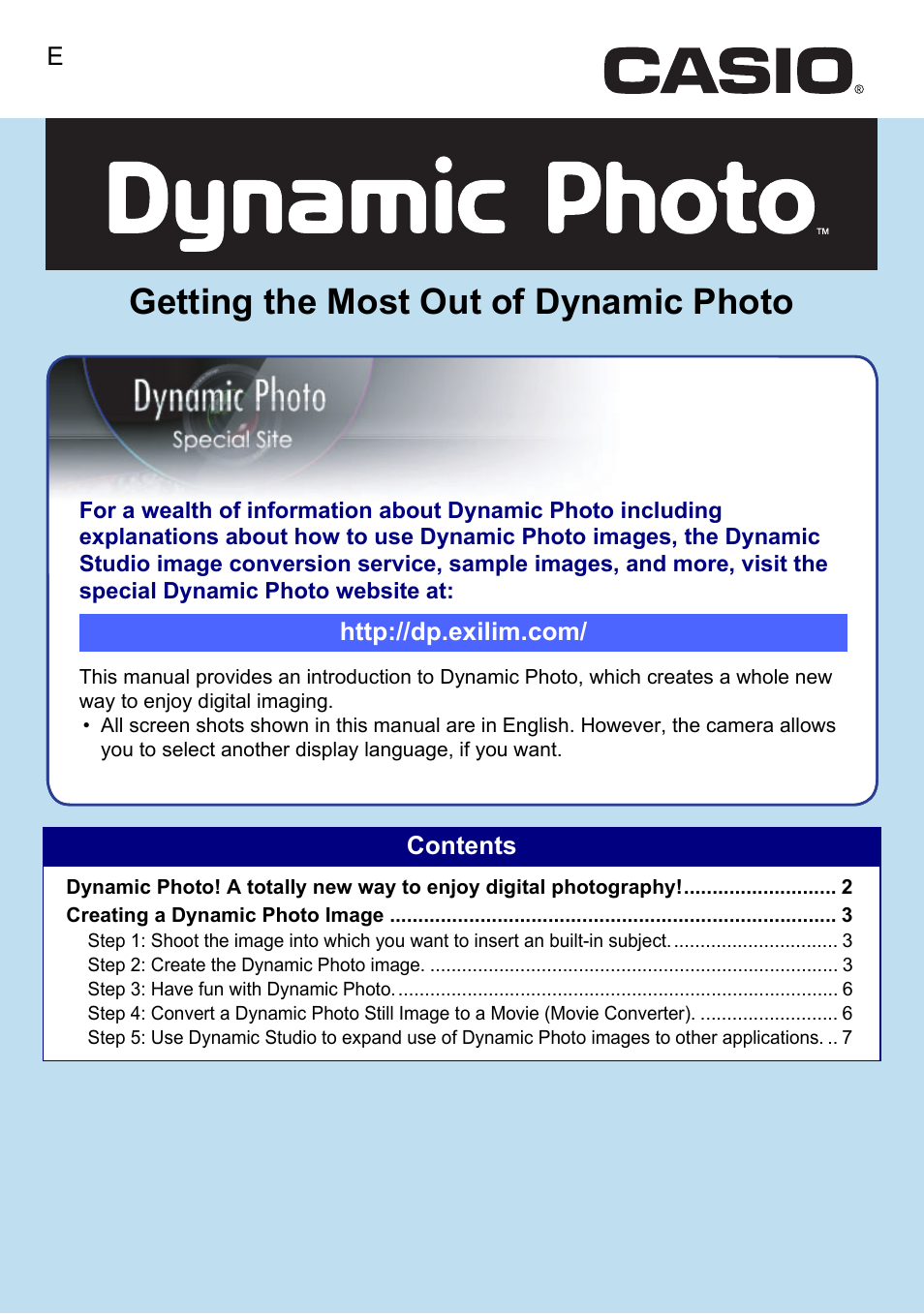 Getting the most out of dynamic photo | Casio EXILIM EX-Z3000 User Manual | Page 139 / 145